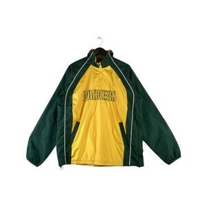 Vintage NFL Green Bay Packers Windbreaker Jacket Medium
